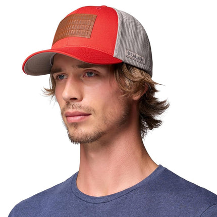 Columbia Unisex Adult PFG Logo Mesh Ball Cap, Super Sonic, XXL