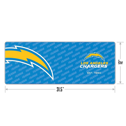 YouTheFan NFL Los Angeles Chargers Logo Series Desk Pad SMU