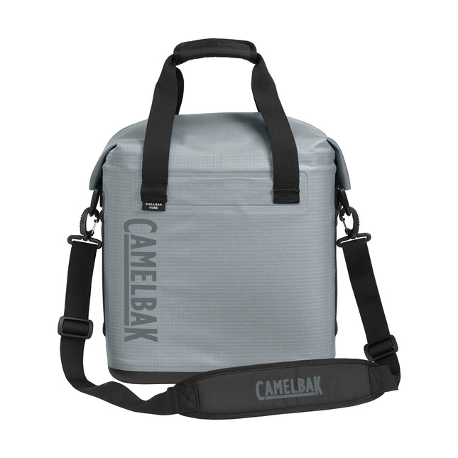CamelBak ChillBak Cube 18 Soft Cooler Backpack with 6L Fusion Group Reservoir, Monument Grey