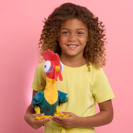 Just Play Moana 27,9 cm Hei Hei Feature Small Plush with Sounds and Dancing, Stuffed Animal, Pretend Play, Toy for Kids, Girls, Boys, Ages 3