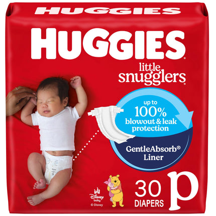 Huggies Preemies Premature Nappies - Pack of 30