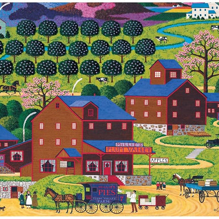 Buffalo Games - Charles Wysocki - Plum Valley - 300 Large Piece Jigsaw Puzzle for Adults - Challenging Puzzle Perfect for Game Nights