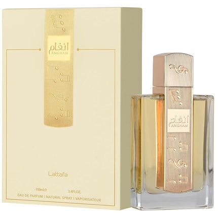 Lattafa Angham Eau de Parfum Spray for Unisex, 3.4 Ounce