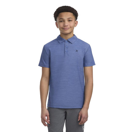 Hurley Boys' Performance Polo Shirt, Shoreline Heather, 4