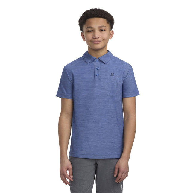 Hurley Boys' Performance Polo Shirt, Shoreline Heather, 2T