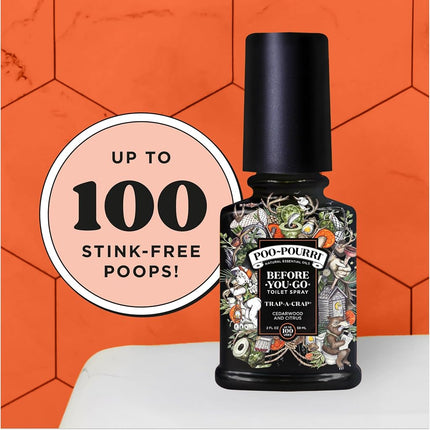Rociador de inodoro Poo-Pourri antes de ir, 2 oz, Trap-A-Crap, 2 fl oz