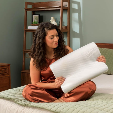 TEMPUR-Pedic, Standard TEMPUR-Neck Pillow, High Profile-2-Pack, White 2 Count