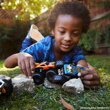 Hot Wheels Monster Trucks Demolition Doubles (Styles May Vary)  Includes 2 Toy Trucks in 1:64 Scale for Head-to-Head Smashing & Crashing, for Play or Display