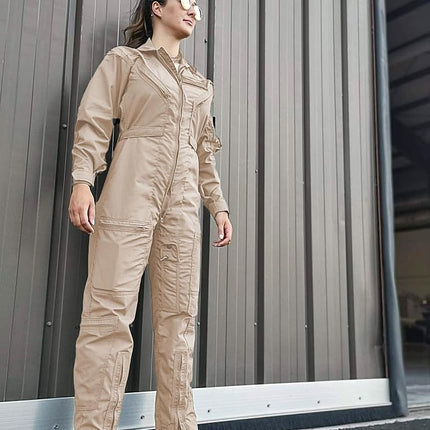 Propper Men's Poly Cotton Twill 27/P Flyers Coverall Jumpsuit, Tan, XL