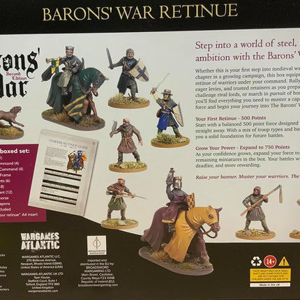 Wargames Atlantic, The Barons War, Retinue Box