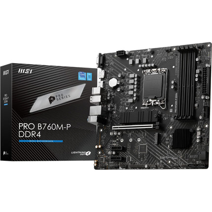 MSI PRO B760M-P DDR4 Motherboard, Micro-ATX - Supp