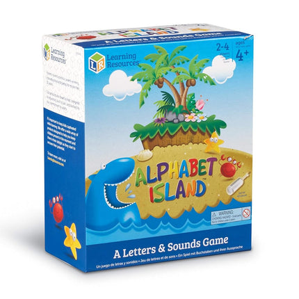 Learning Resources Alphabet Island, Letter & Sounds Game, Language Development Toy, 2-4 Players, Ages 4+