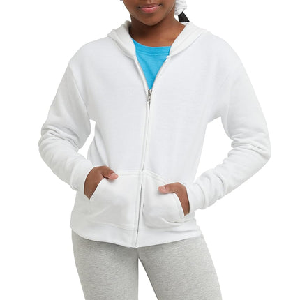 Hanes Girls' Big ComfortSoft EcoSmart Full-Zip Fle