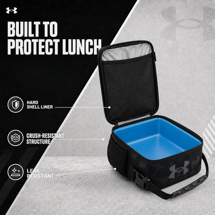 UA Scrimmage 3 Lunchbox Black Woodland Camo OSFA
