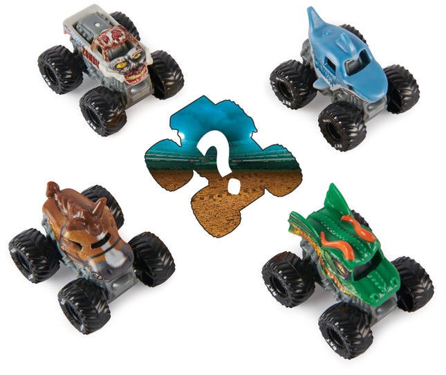 Monster Jam, Official Mini 5-Pack with Mystery Collectible Monster Truck, 1:87 Scale, Kids’ Toys for Boys and Girls Ages 3 and up