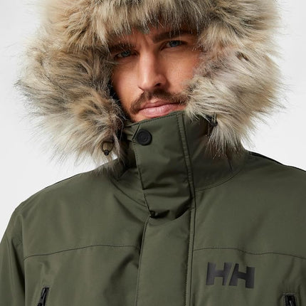 Helly Hansen Men's Reine Parka, Green, M