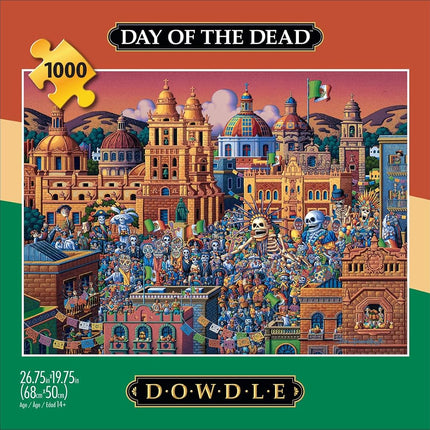 Buffalo Games - Eric Dowdle - Day of The Dead - 1000 Piece Jigsaw Puzzle for Adults Challenging Puzzle Perfect for Game Nights - Finished Puzzle Size is 26.75 x 19.75