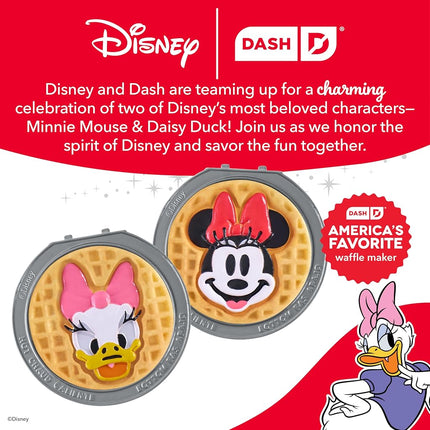 Disney | DASH Removable Cermaic Waffle Plates 2-Pack for the MultiMaker® Mini Maker System (Minnie & Daisy)