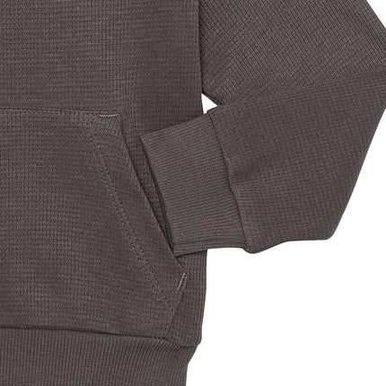HonestBaby Baby Comfy Crew Sweatshirt with Pockets 100% Organic Cotton for Toddler, Boys, Girls, Blackened Pearl, 18 Months