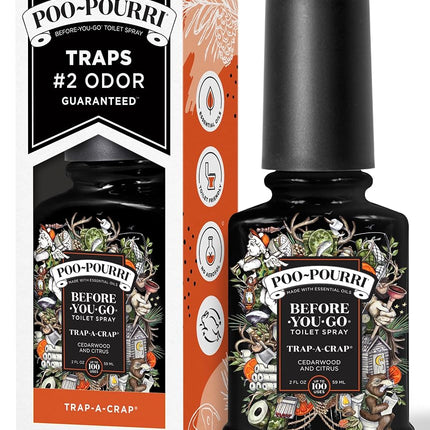 Rociador de inodoro Poo-Pourri antes de ir, 2 oz, Trap-A-Crap, 2 fl oz