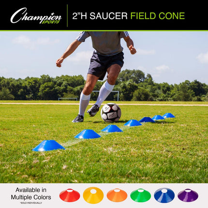 Champion Sports SCXSET Saucer Field Cone Set, Multicolored