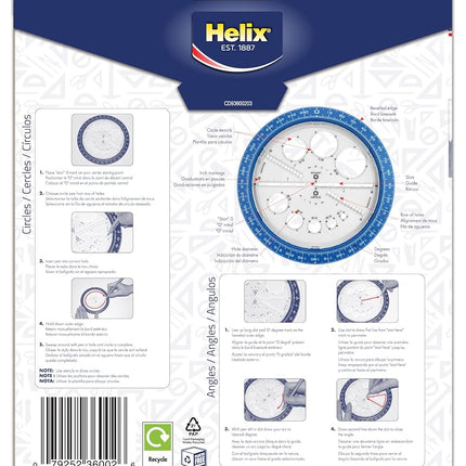 Helix 36002 Angle and Circle Template