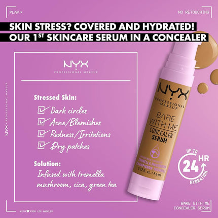 NYX Professional Makeup Bare with Me Concealer Serum 9.6 ml, Tan