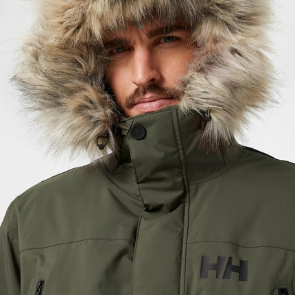 Helly Hansen Men's Reine Parka, Green, M