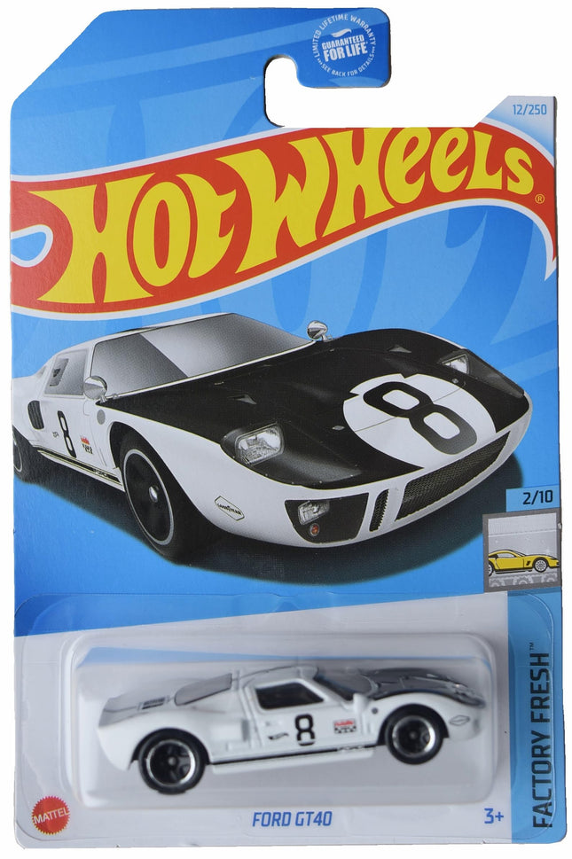 Mattel Hot Wheels Ford GT40, 1:64 Scale Die Castin