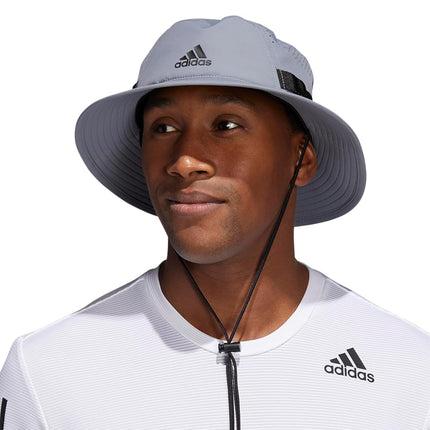 adidas Mens Victory Bucket Hat for Men – Athletic Sun Cap for Outdoors, Grey/Black/4.0, S/M