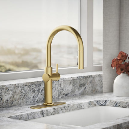 K22974-2MB Crue TOUCHLESS PD Deck FCT VBMBRS Vibrant Brushed Moderne Brass