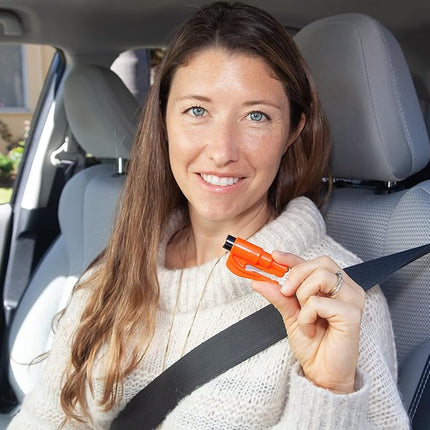 resqme The Original Keychain Car Escape Tool, Made in USA (Orange) - Pack of 2