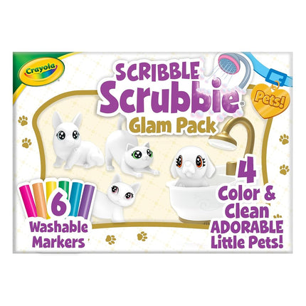 Crayola Scribble Scrubbie Pets Tub Set, Washable Pet Care Toy, Animal Toys for Girls & Boys, Arts & Crafts, Gifts for Kids, 3+