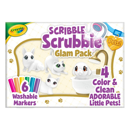 Crayola Scribble Scrubbie Pets Tub Set, Washable Pet Care Toy, Animal Toys for Girls & Boys, Arts & Crafts, Gifts for Kids, 3+