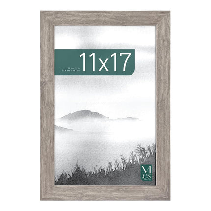 MCS Museum Poster Frame 11x17 Barnwood, Vertical & Horizontal Wall Hanging Large Picture Frame for Photos, Posters & Art Prints (1-Pack)