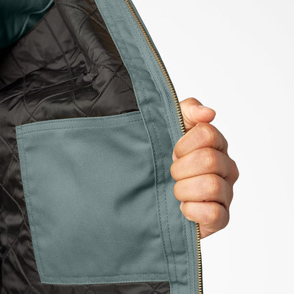 Dickies Men's Insulated Eisenhower Front-Zip Jacket, Lincoln Green, M
