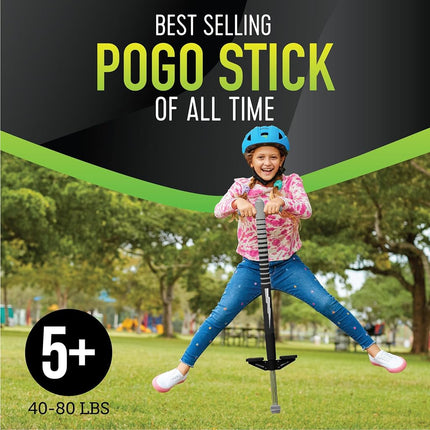 Flybar Maverick Pogo Stick for Kids Ages 5+, 40 to 80 Pounds, Perfect for Beginners, Easy Grip Handles, Anti-Slip Pegs, Outdoor Toys for Boys and Girls