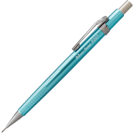 Pentel Sharp Mechanical Pencil (0.7mm) Metallic Barrels, Assorted Colors (MP1/MS/MK1), 3-Pk (P207MBP3M1)