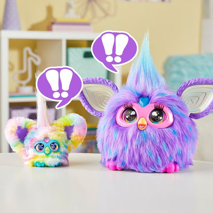 Furby Furblets - Series 4 Collectible - Zee-Bah Zebra Mini Plush Toy, Regenbogen