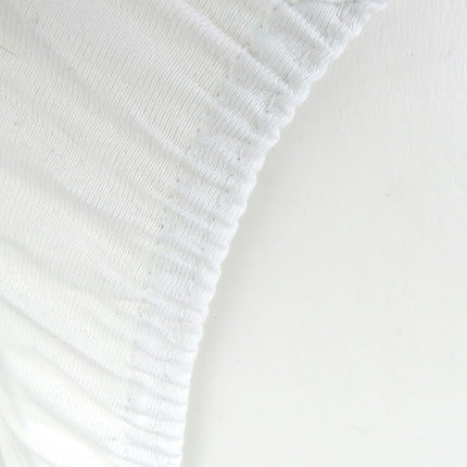 HonestBaby Organic Cotton Fitted Bassinet Sheet, White, 15” x 33”