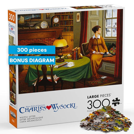Buffalo Games - Charles Wysocki - Wistful Letter - 300 Piece Jigsaw Puzzle