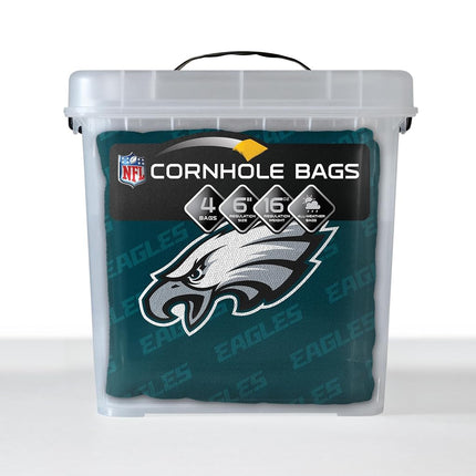 YouTheFan NFL Philadelphia Eagles - Bolsas de cornhole (4 unidades, color verde)