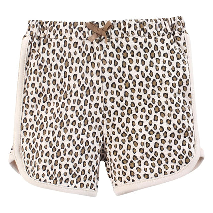 Lot de 4 bas de short unisexe Hudson Baby, motif léopard rayé, 0-3 mois