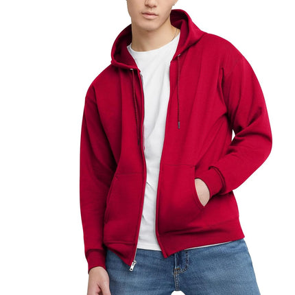 Hanes Men's Opaque Hoodie, Deep red, M