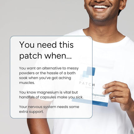 The Patch Remedy Magnesium Patch | Magnesium Glycinate | 30 Patches