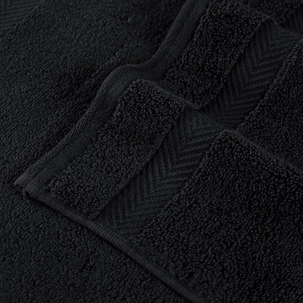 Superior Collection 100% Zero Twist Cotton Super Soft and Absorbent Bath Sheet Set, Black (Set of 2)