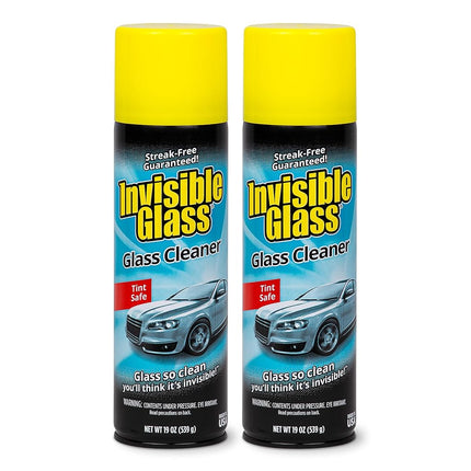 Invisible Glass 91164-2PK Premium Glass Cleaner 19-Ounce Can 38 fl. oz 2 Pack