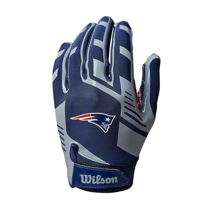 Wilson Gloves NFL TEAM SUPER GRIP, One size fits all for teenagers, Silicone/Stretch Lycra