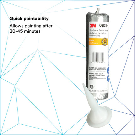3M 08364 Ultrapro Beige Urethane Seam Sealer Foil Pack - 310 ml