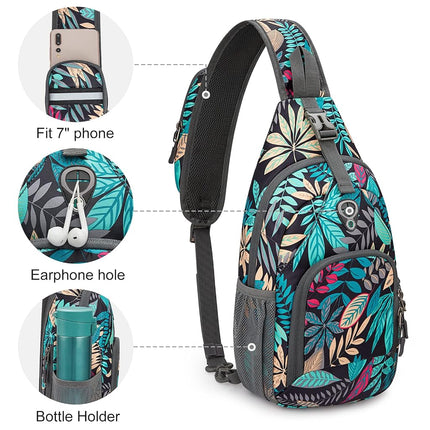 G4Free Sling Backpack Small Sling Bag Crossbody Chest Daypack for Men Women Hiking Travel